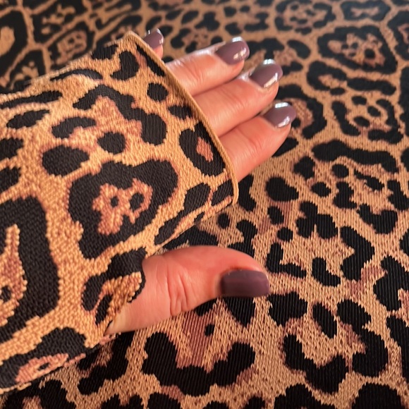 BCBG MaxAzria Sheena French Leopard Print Bodycon Dress - Mob Wife Aesthetic - Picture 13 of 17